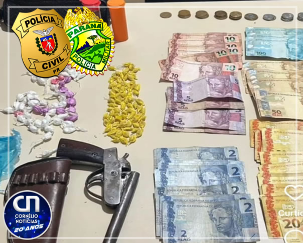 Policias Militar e Civil deflagram operação contra o tráfico de drogas na cidade