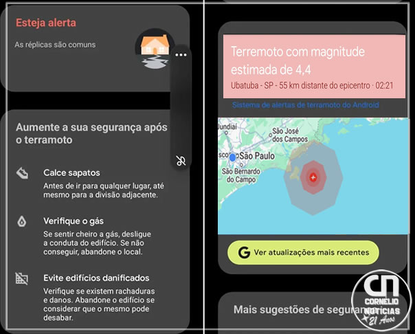 Alerta de terremoto no Brasil assusta moradores do Litoral de SP e RJ