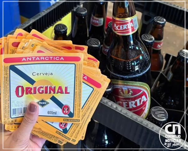 Polícia desmantela esquema de falsificação de rótulos de cerveja em Cambará
