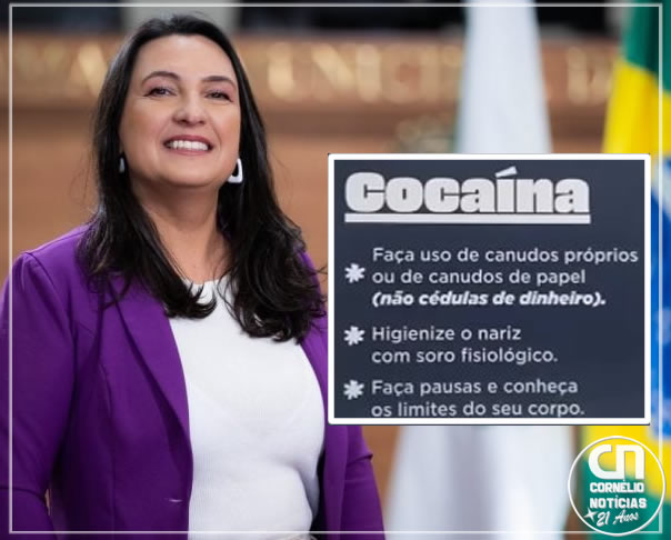 Vereadora é denunciada ao distribuir panfleto sobre uso de drogas