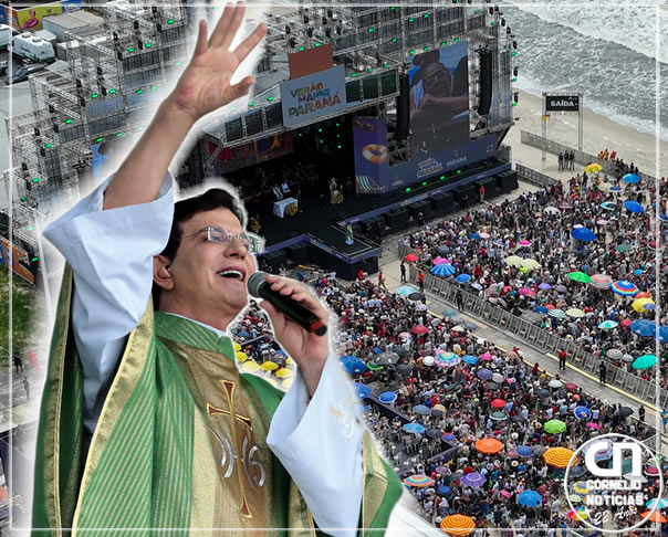 Padre Reginaldo Manzotti emociona multidão no Palco Verão Maior Paraná