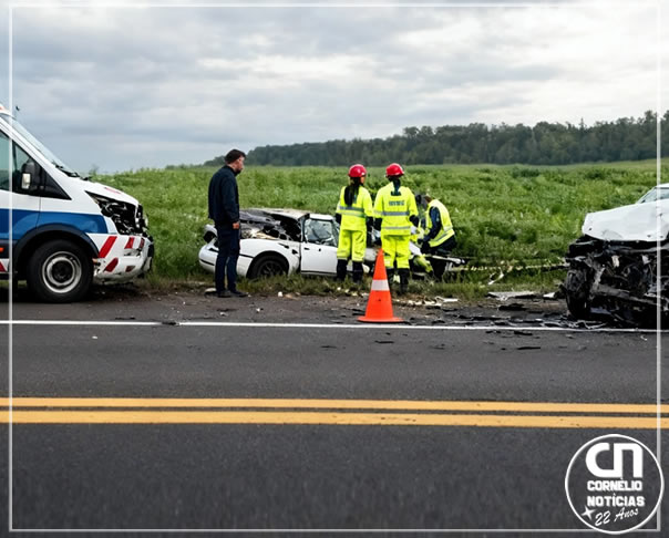 Colisão entre veículos deixa três mortos e feridos graves em Cambará