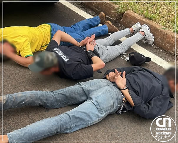 Trio é preso após sequestrar mulher em São Jerônimo da Serra