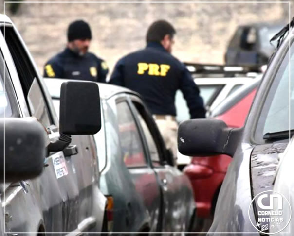 PRF realiza leilão veículos sucateados e conservados retidos no Paraná