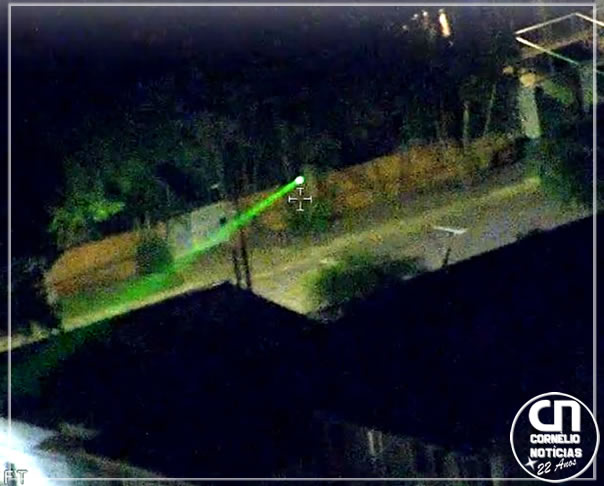 Feixe de luz contra helicóptero da PM termina com suspeito preso em Cascavel