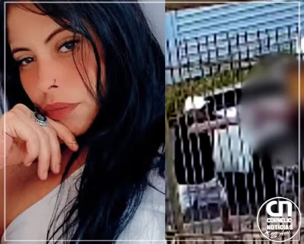 Vídeo mostra momento em que mulher é morta a tiros no Paraná