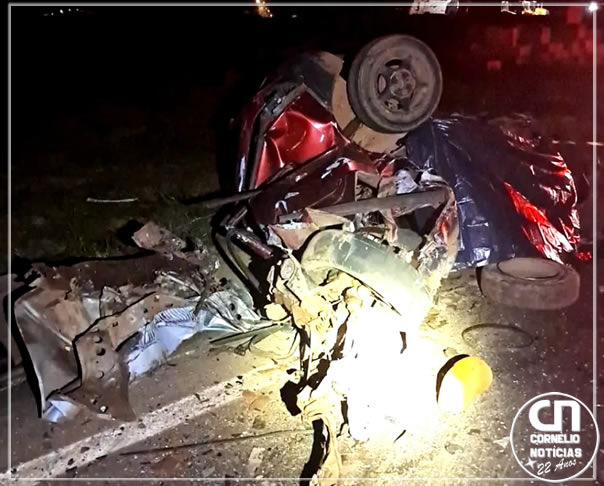 Motorista morre em grave colisão na PR-092, na região dos Campos Gerais