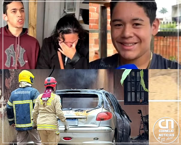 Menino de 12 anos salva jovem cadeirante durante incêndio no Paraná
