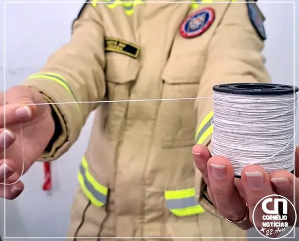 Corpo de Bombeiros alerta para o perigo do uso de cerol e linhas de pipas