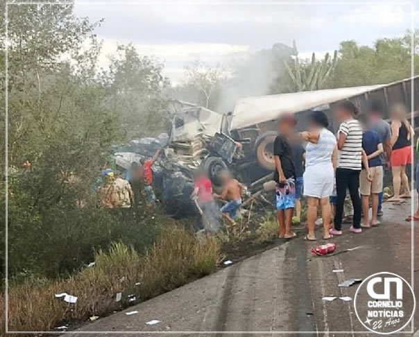 Colisão frontal na BR-116 mata 16 familiares que voltavam de festa