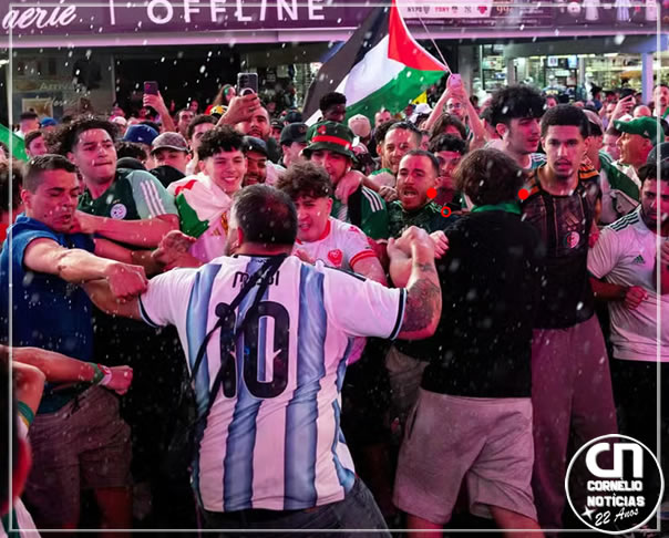 Pancadaria envolve torcedores da Argentina e da Argélia em Nova York