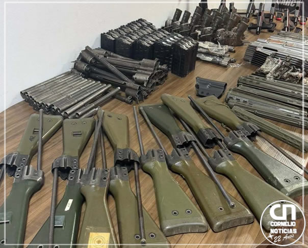 Polícia Civil intercepta drogas e armas avaliadas em R$ 22 milhões no Paraná
