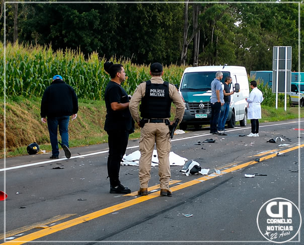 Colisão entre carro e moto mata uma pessoas entre C. Procópio e N. Fátima