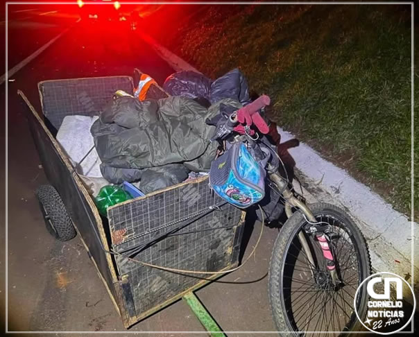Colisão entre moto e bicicleta deixa dois feridos na BR-369