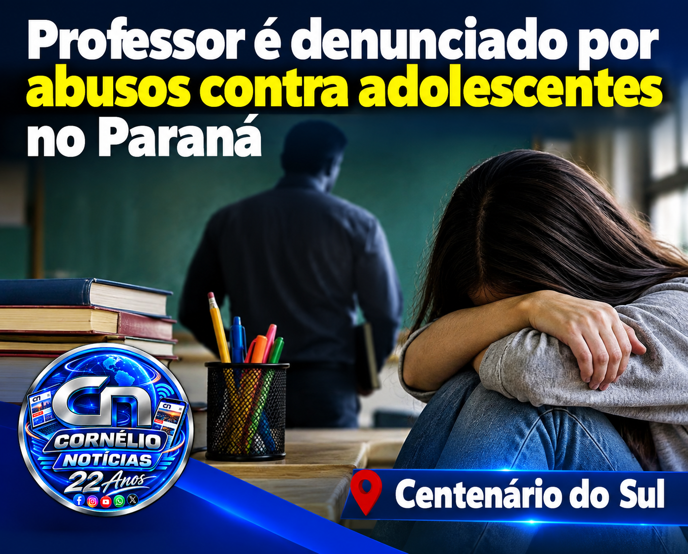 Professor é denunciado por abusos contra adolescentes no Paraná