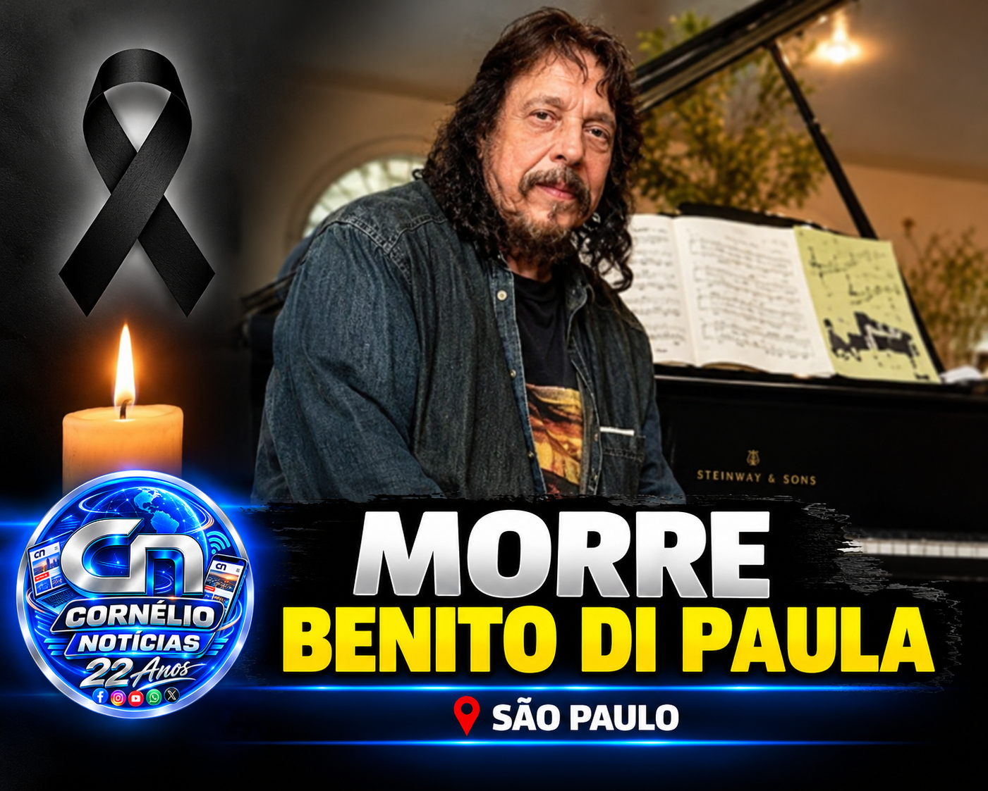 Brasil perde Benito di Paula, ícone do samba, aos 84 anos