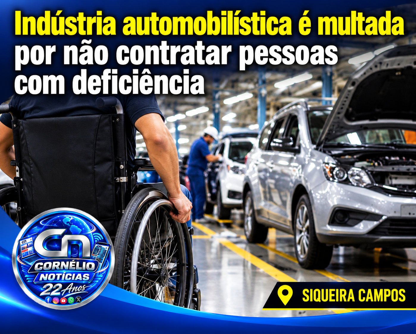 Indústria do Norte Pioneiro é condenada a pagar R$ 375 mil por descumprir cotas