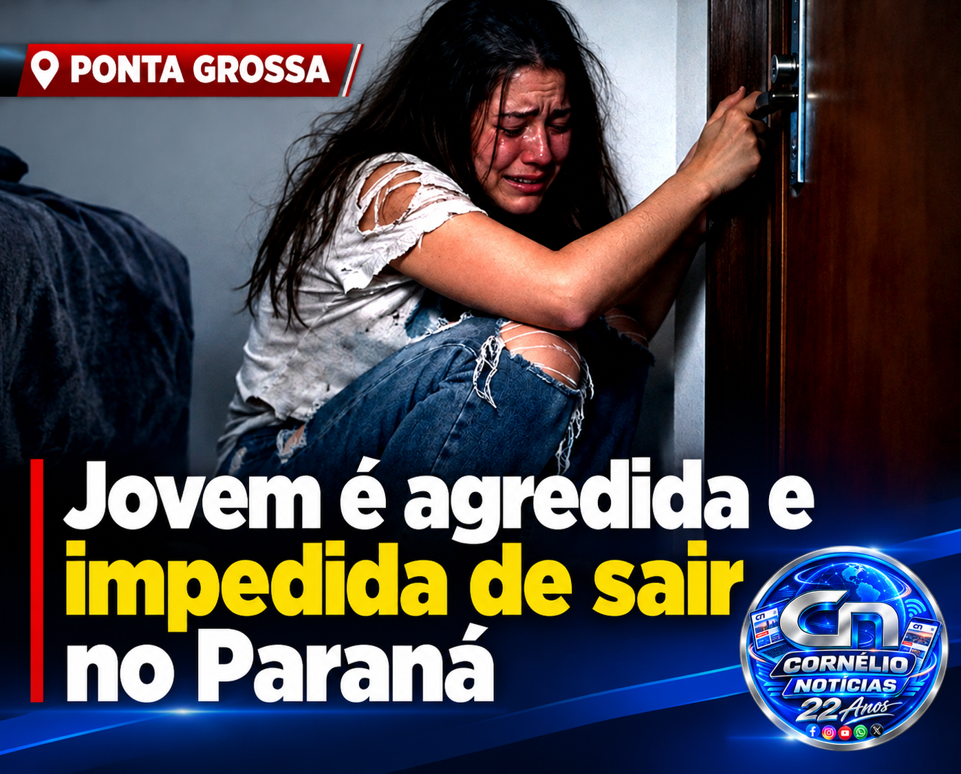 Pais desconfiam, viajam mais de 500 km e encontram a filha em cárcere privado