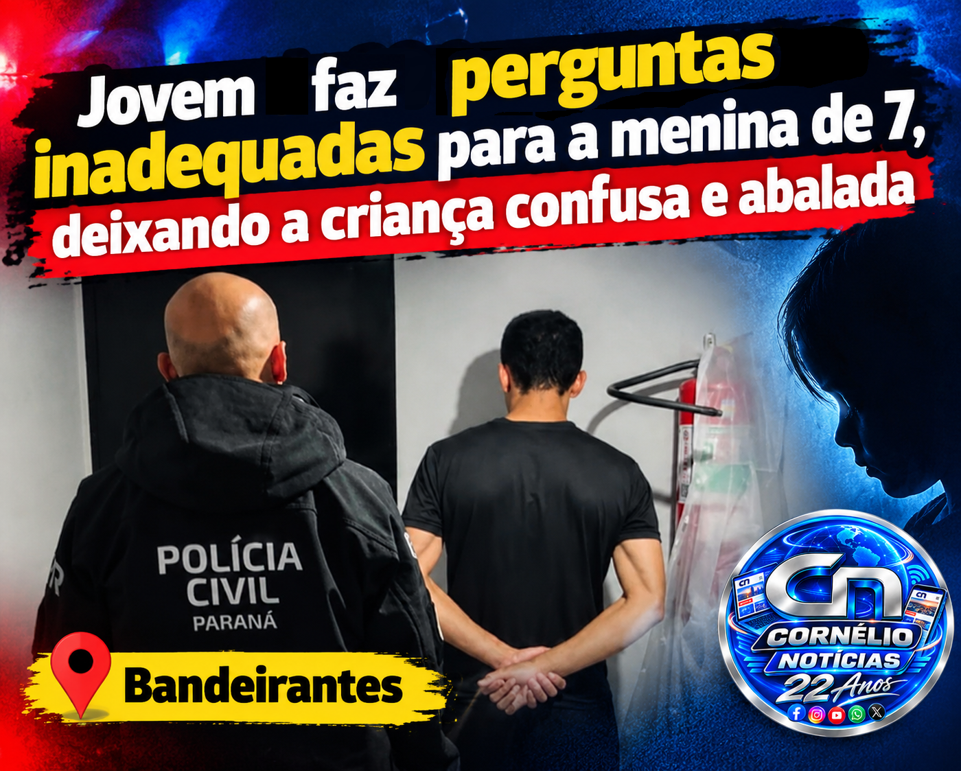Suspeito de aliciar crianças é preso após mãe notar crises de ansiedade e filha
