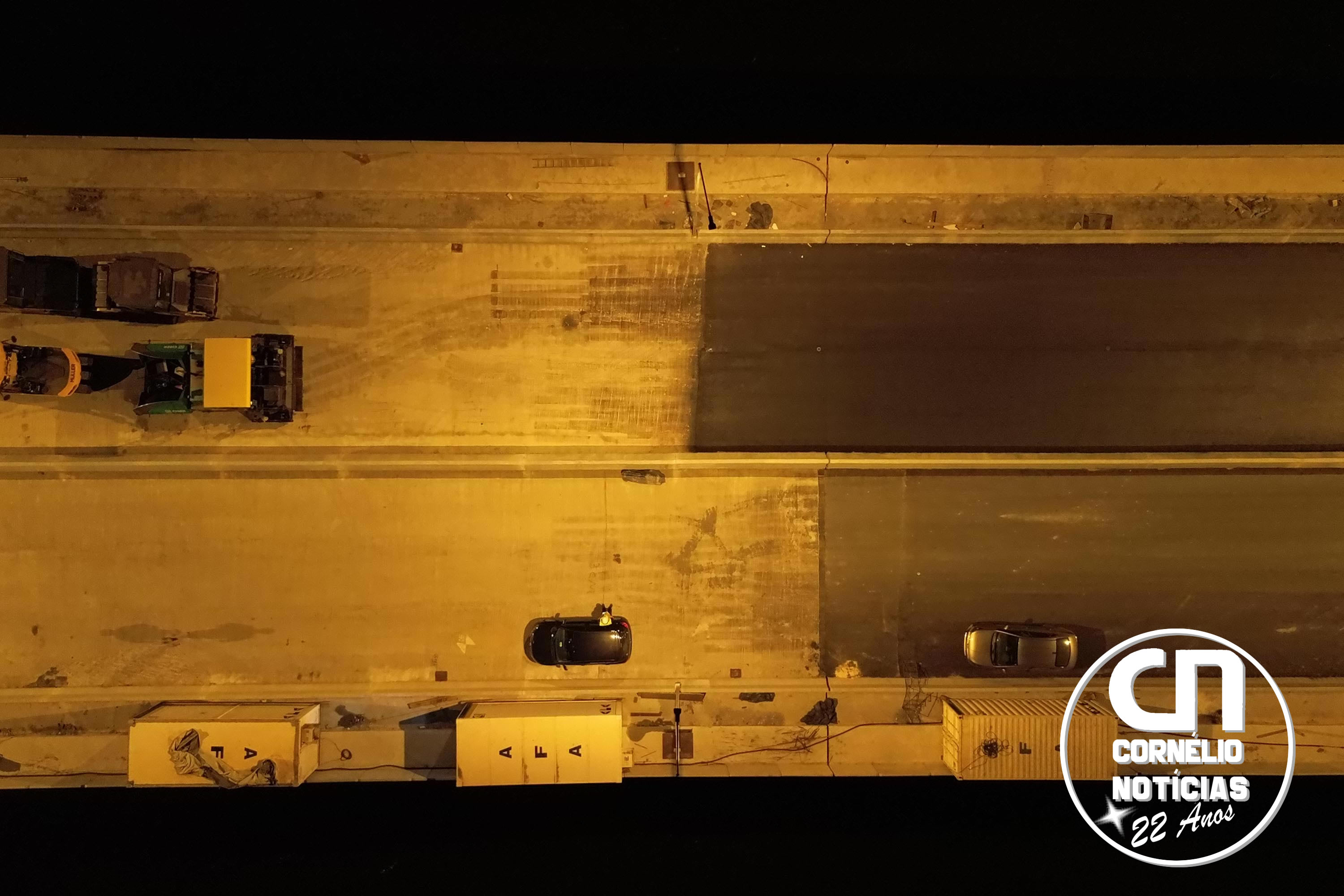 Ponte no litoral ganha iluminação e testes revelam como será o visual à noite