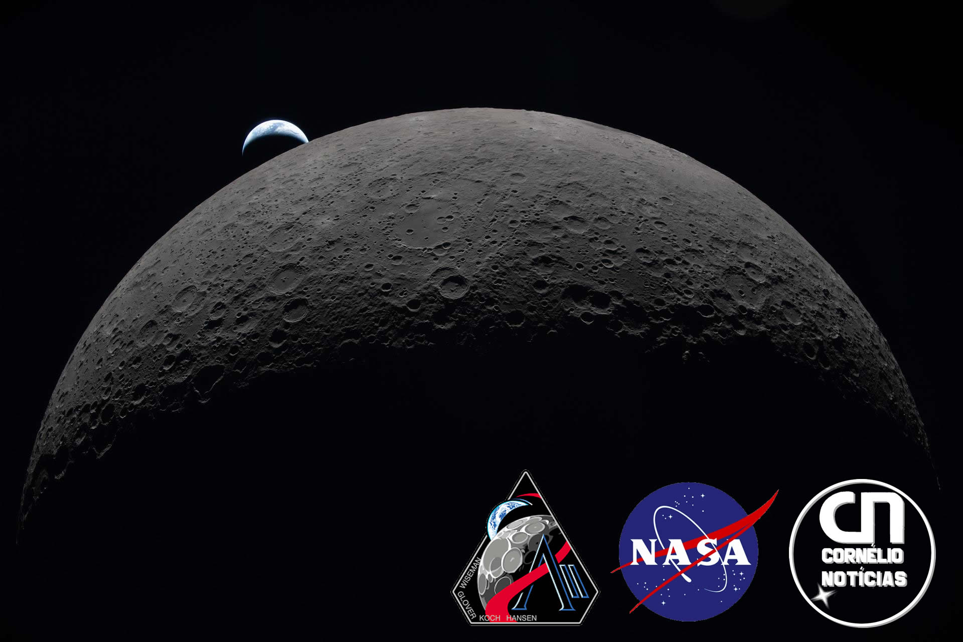 NASA divulga primeiras fotos após Artemis 2 sobrevoar a Lua