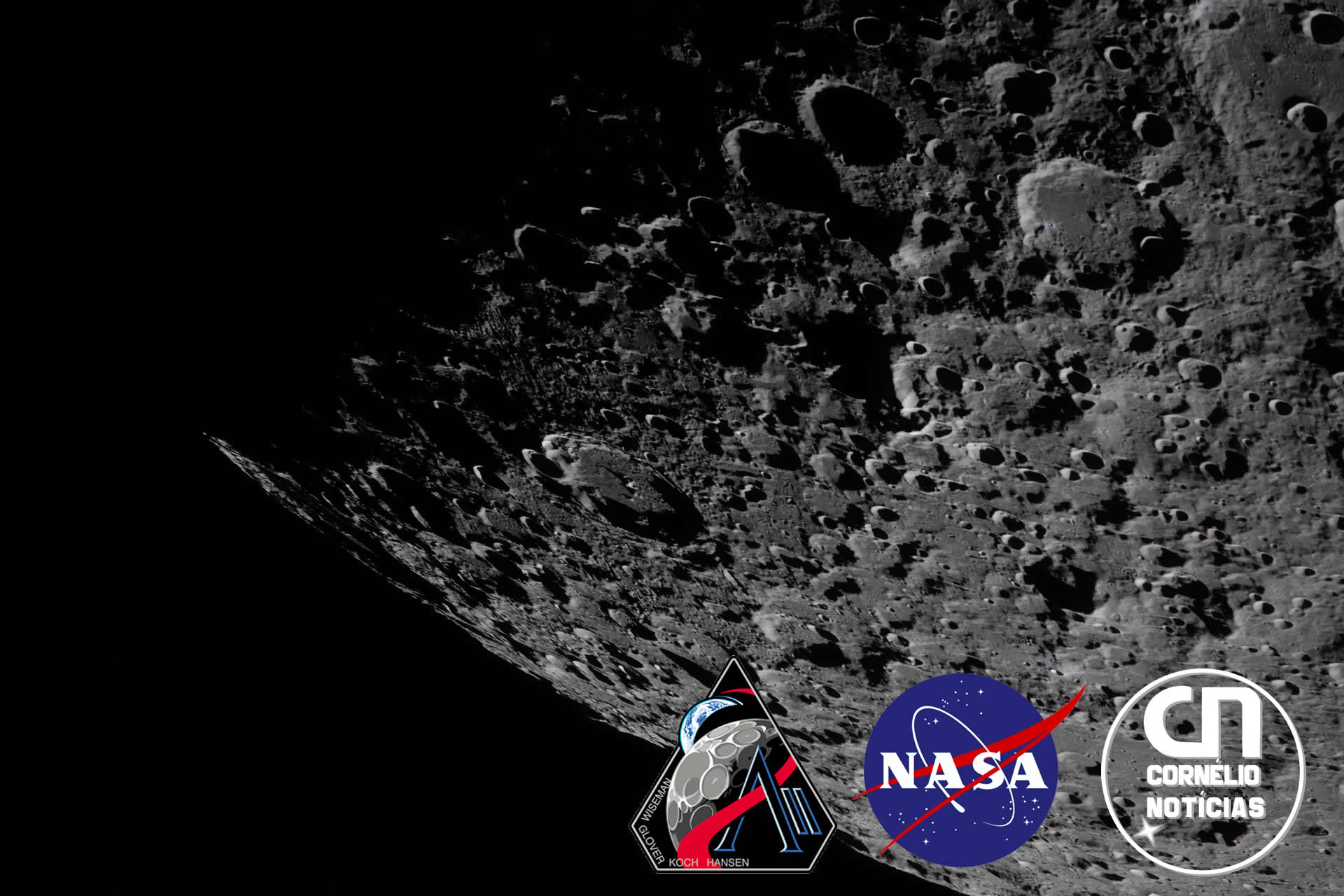 NASA divulga primeiras fotos após Artemis 2 sobrevoar a Lua