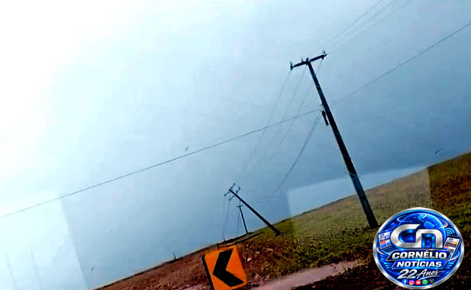 Forte Temporal provoca estragos em Cornélio Procópio e região