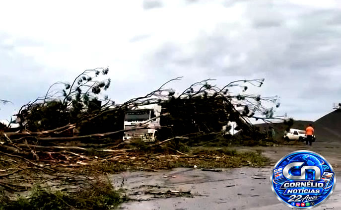 Forte Temporal provoca estragos em Cornélio Procópio e região