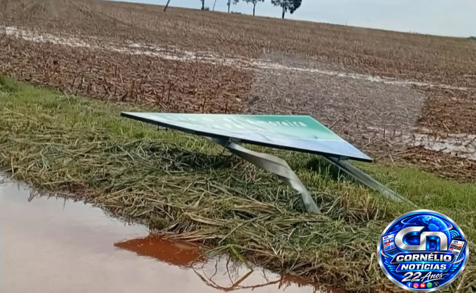 Forte Temporal provoca estragos em Cornélio Procópio e região