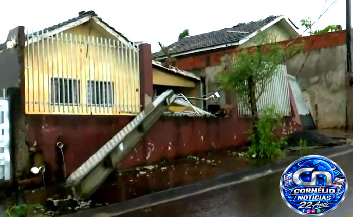 Forte Temporal provoca estragos em Cornélio Procópio e região