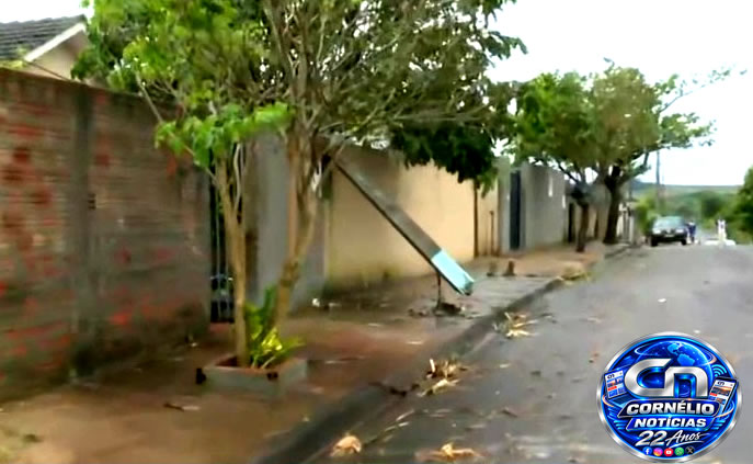 Forte Temporal provoca estragos em Cornélio Procópio e região