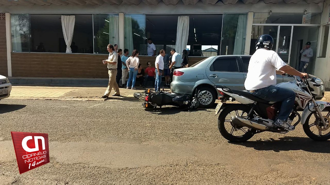 Motociclista se envolver em colisão com dois carros, em Cornélio Procópio